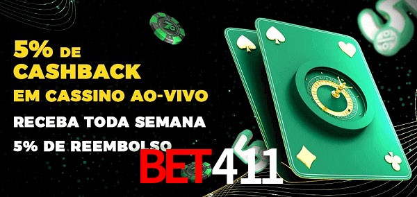 Promoções do cassino ao Vivo bet411